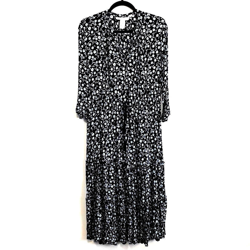 H&M L.O.G.G. Floral Print Midi Dress